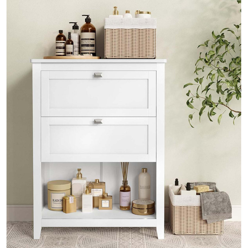 Lark Manor™ Bathroom Cabinet, Storage Cabinet and Bathroom Organizers, 2 Drawers | Wayfair